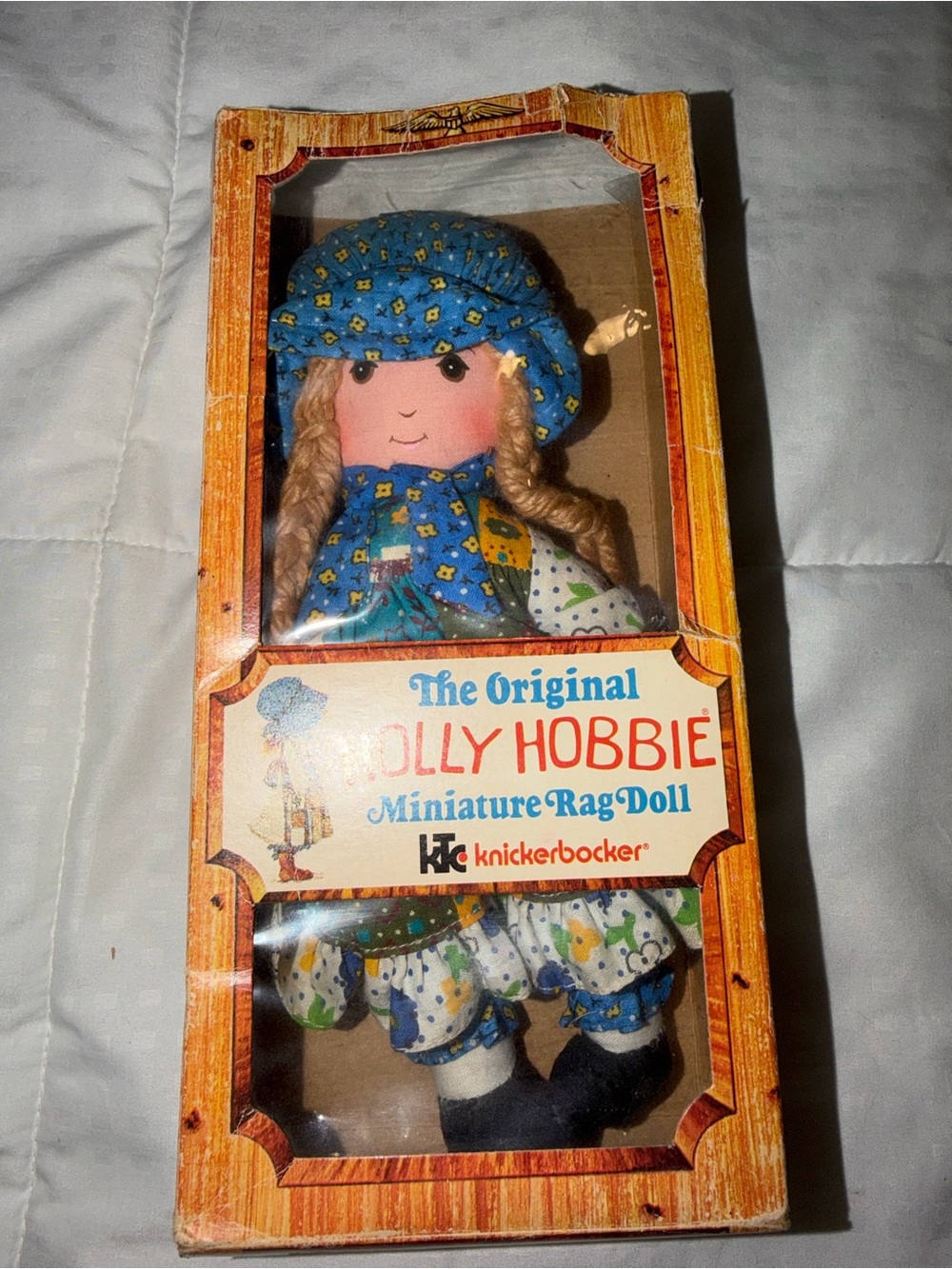 Vintage 1970s The Original Holly Hobbie Miniature Rag Doll Open Box